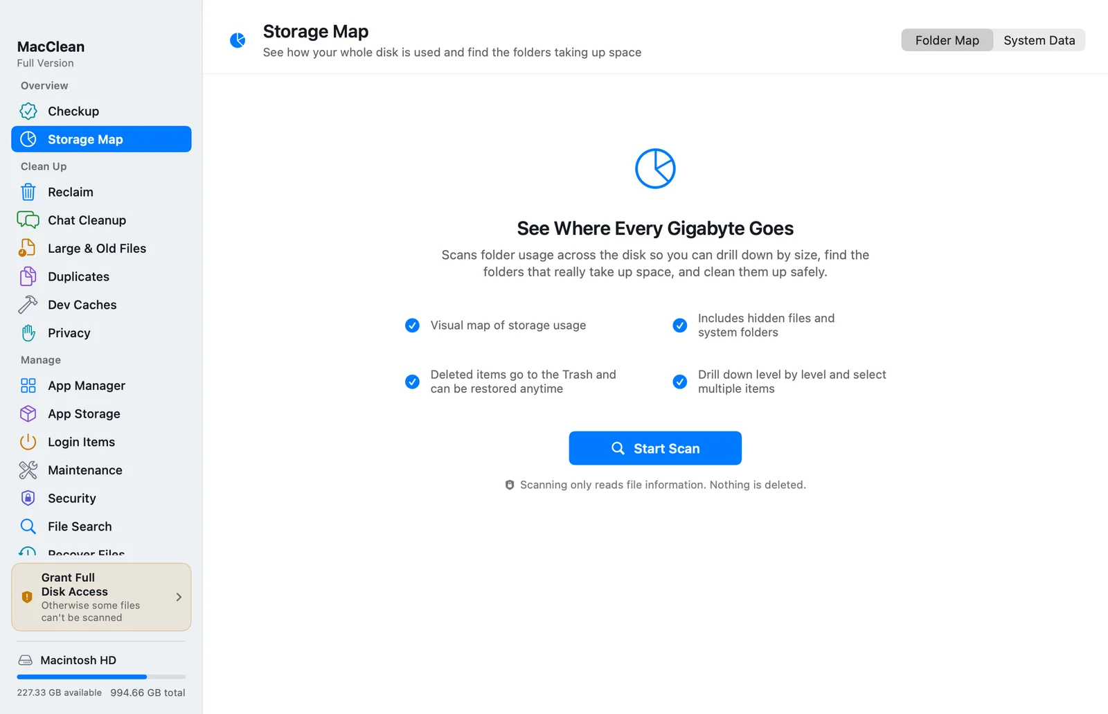 MacClean screenshot 1